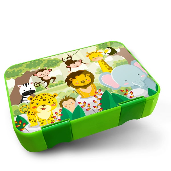 Lunchboxfolie jungledieren geschikt voor Schmatzfatz Junior beschermingsaccessoires Y047-06