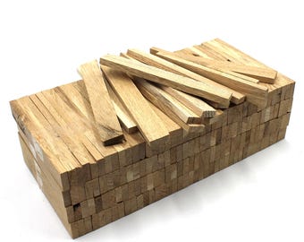 80 stuks rustieke eikenhouten strips, 22x8x160mm, knutselblokken, knutselhout, decoratieve houten stokjes, decoratief hout voor doe-het-zelf-knutselwerkjes