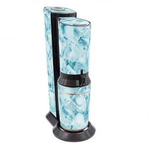 Aufkleber Set für Sodastream Crystal 2.0 Design Eiswürfel Selbstklebende Deko Folie wasserfeste Klebefolie RX049-10