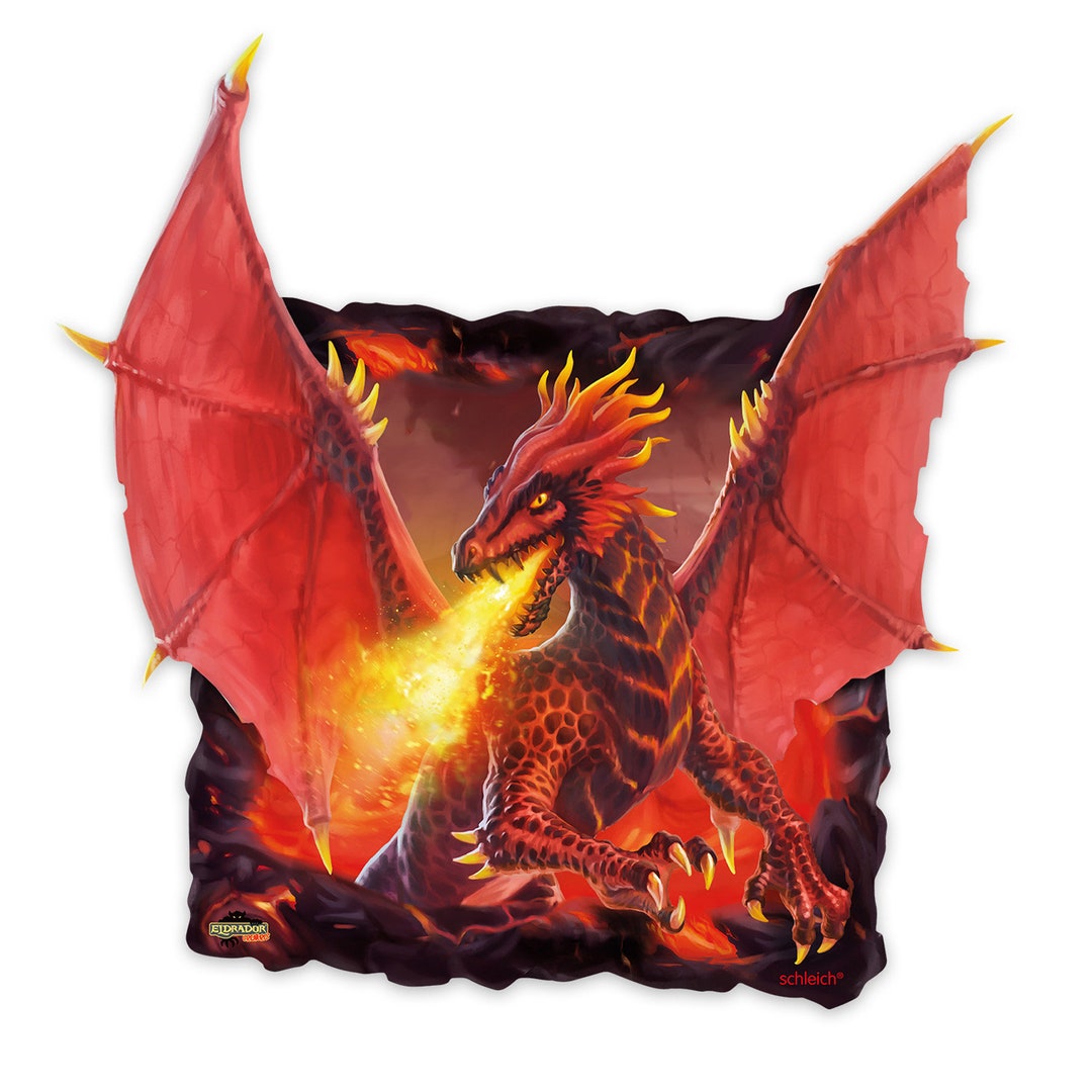  Schleich © Eldrador Creatures lava Dragon Wall Sticker Figure W010-08 Bildidee 