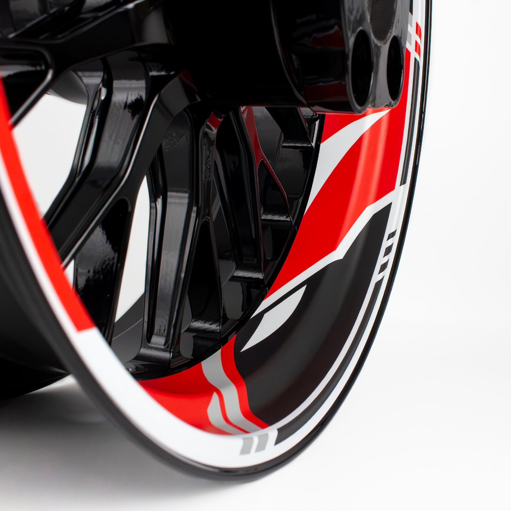 Bandes Adhésives Jantes Moto 17 Pouces - Set 2 Roues - Design