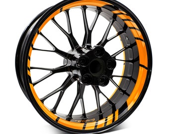 Rim edge sticker GP Design "Neon Orange" motorcycle rim base MR020-03