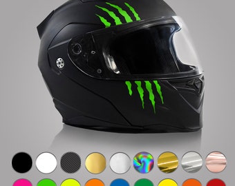 Adesivo mostro artiglio graffi adesivo casco moto vari colori K173