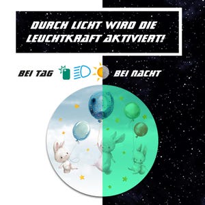 Design Schutzfolie Nachtleuchtend für Tonie Lauscher "Hasen Ballons" Y055