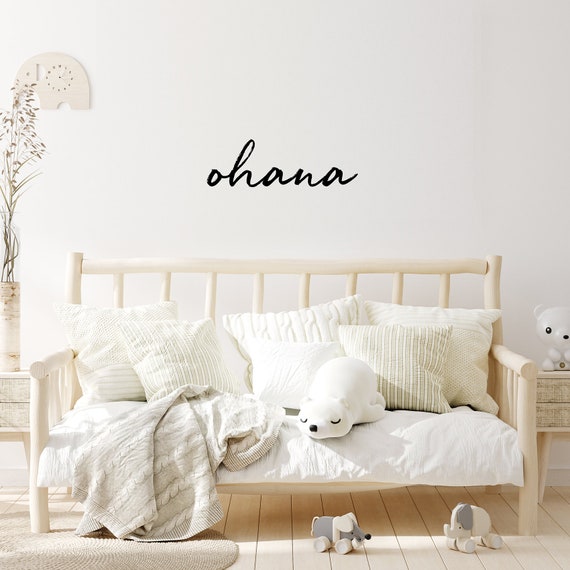 Ohana Kinder YX005 Schrift Wandtattoo Baby Selbstklebend