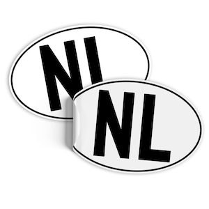 2x Länderkennzeichen Aufkleber nach DIN EU-Norm 17,5x11,5cm Kennzeichen Sticker für Auto LKW Wohnmobil Bus wetterfest selbstklebend R226-27