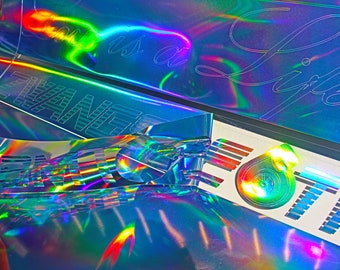 Onde Ricce Pellicola Stampata Adesiva In Pvc Finitura Opaca 100x200 Cm Blu