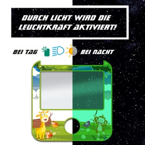 Finest-Folia Tigerbox Aufkleber Nachtleuchtend Tierwelt 2 Design Kinder Schutzfolie Zubehör Y049-06