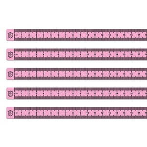 Aufkleber Set "Maßband" Rosa 50cm Selbstklebend Lineal Nähmaschine Messen R204