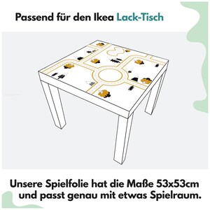 IKEA verni table Autocollant Turquoise 53x53cm Diapositive décor film chambre enfant yx012 