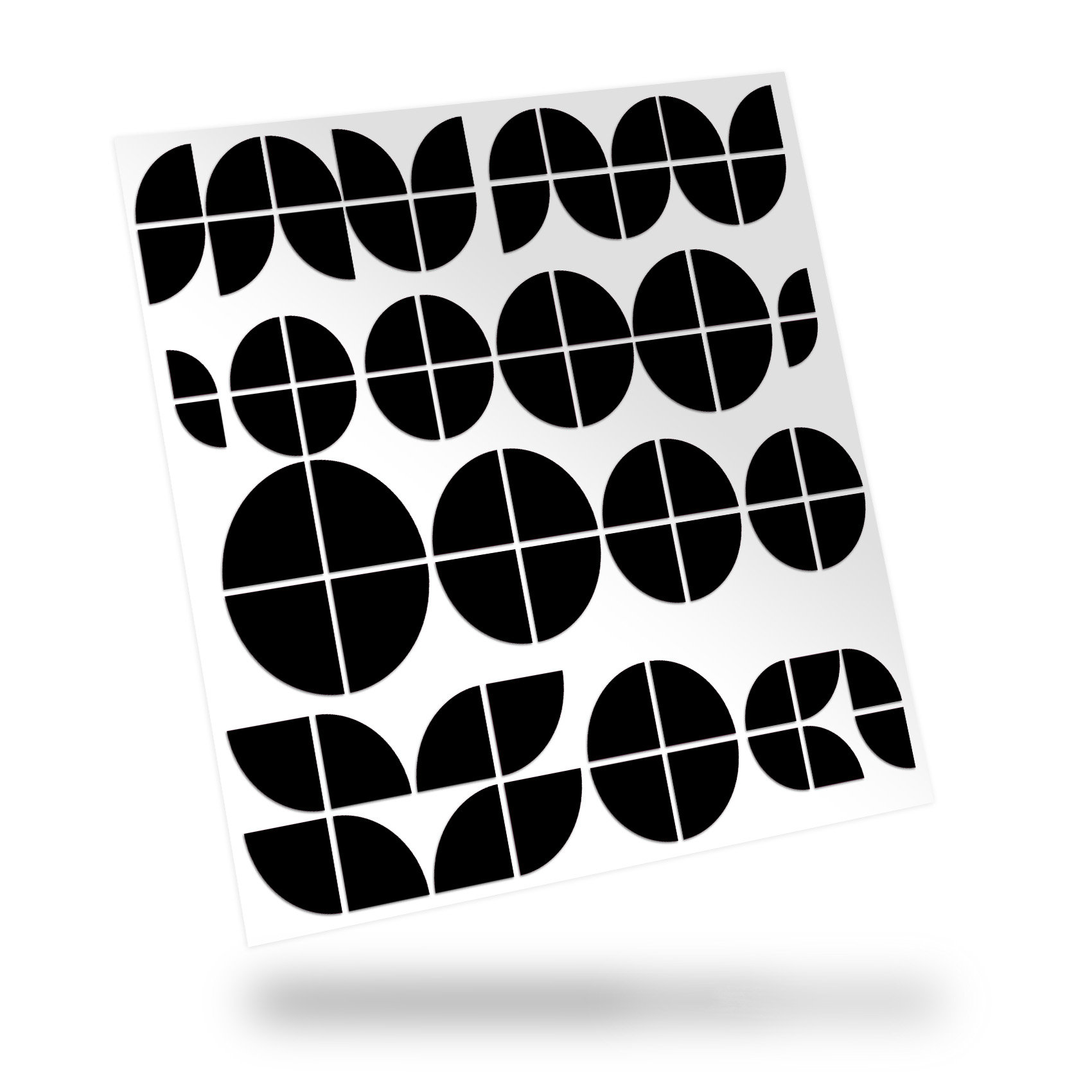 Emblem corners compatible with BMW "Black Matt" self-adhesive K102-01