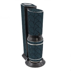 Aufkleber Set für Sodastream Crystal 2.0 Design Kreise Selbstklebende Deko Folie wasserfeste Klebefolie RX049-14