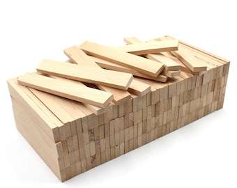80 stuks beukenhouten strips, 22x8x160mm, knutselblokken, knutselhout, decoratieve houten stokjes, decoratief hout voor doe-het-zelf knutselwerkjes