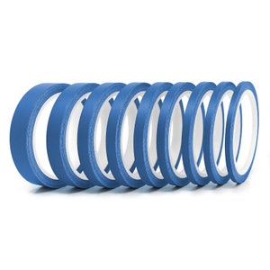 Strisce decorative da 10 m "Azure Blue Matt" in diverse larghezze Strisce adesive per tuning auto Strisce decorative