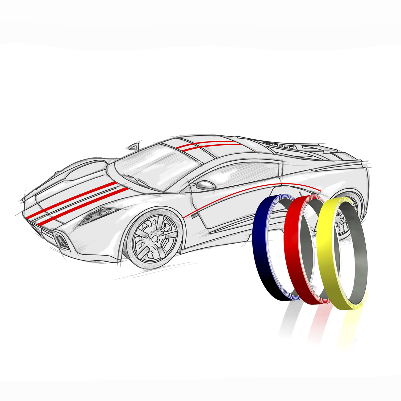 Finest Folia 10 Metri Strisce Decorative Olografiche - Foto 13