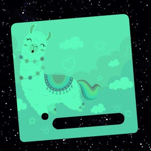 Finest-Folia Toniebox Sticker Alpaca Glow-in-the-Dark Foil Sticker Children Protective Film Accessories Y031-35