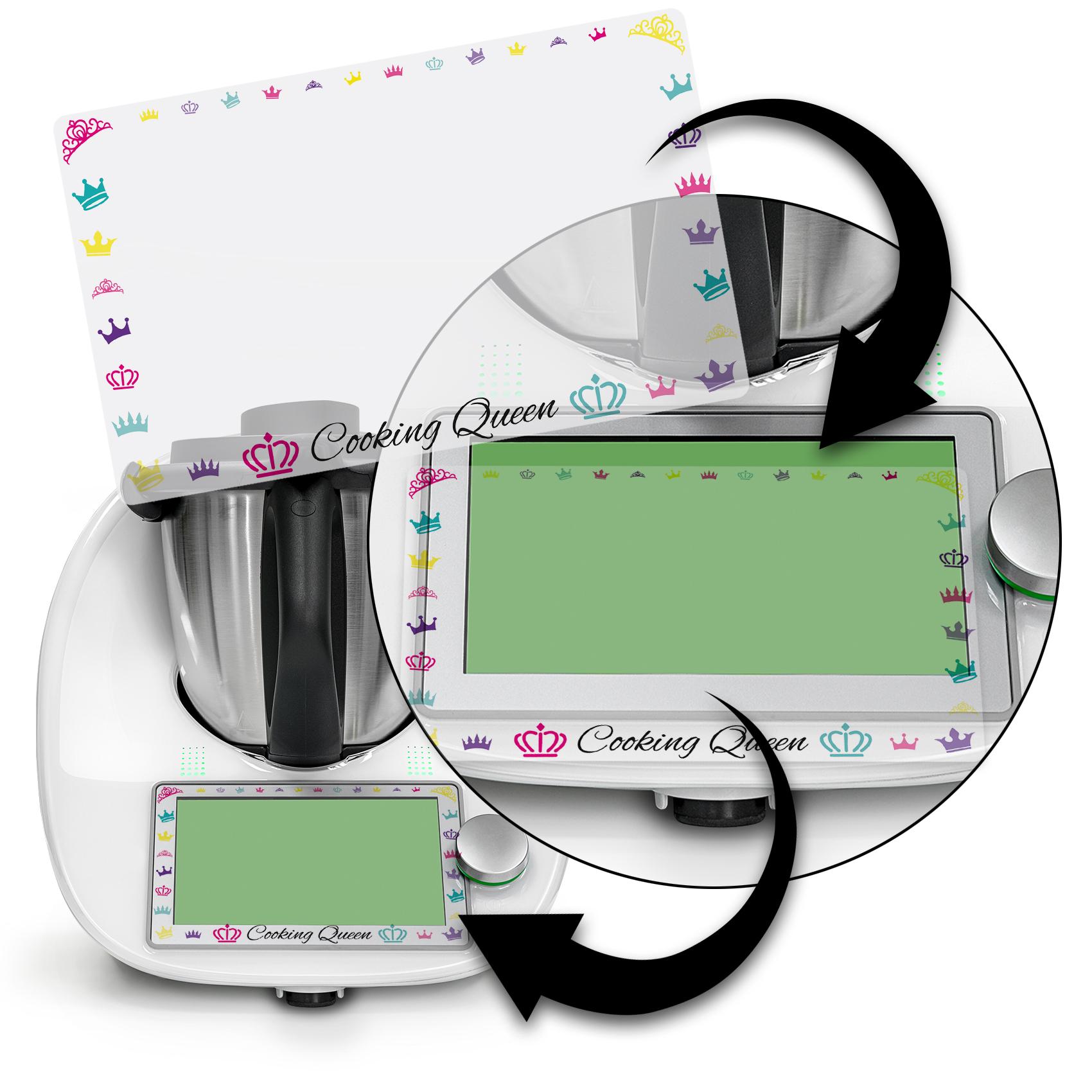 Set Protezione In Silicone Per Thermomix TM7 – Cover Anteriore E Telaio In PC/ABS, Antigraffio, Nero