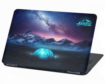 Laptop Folie Aufkleber Sticker für 13"-17" Zoll Skin Vinyl Notebook LP15 Camping Stars