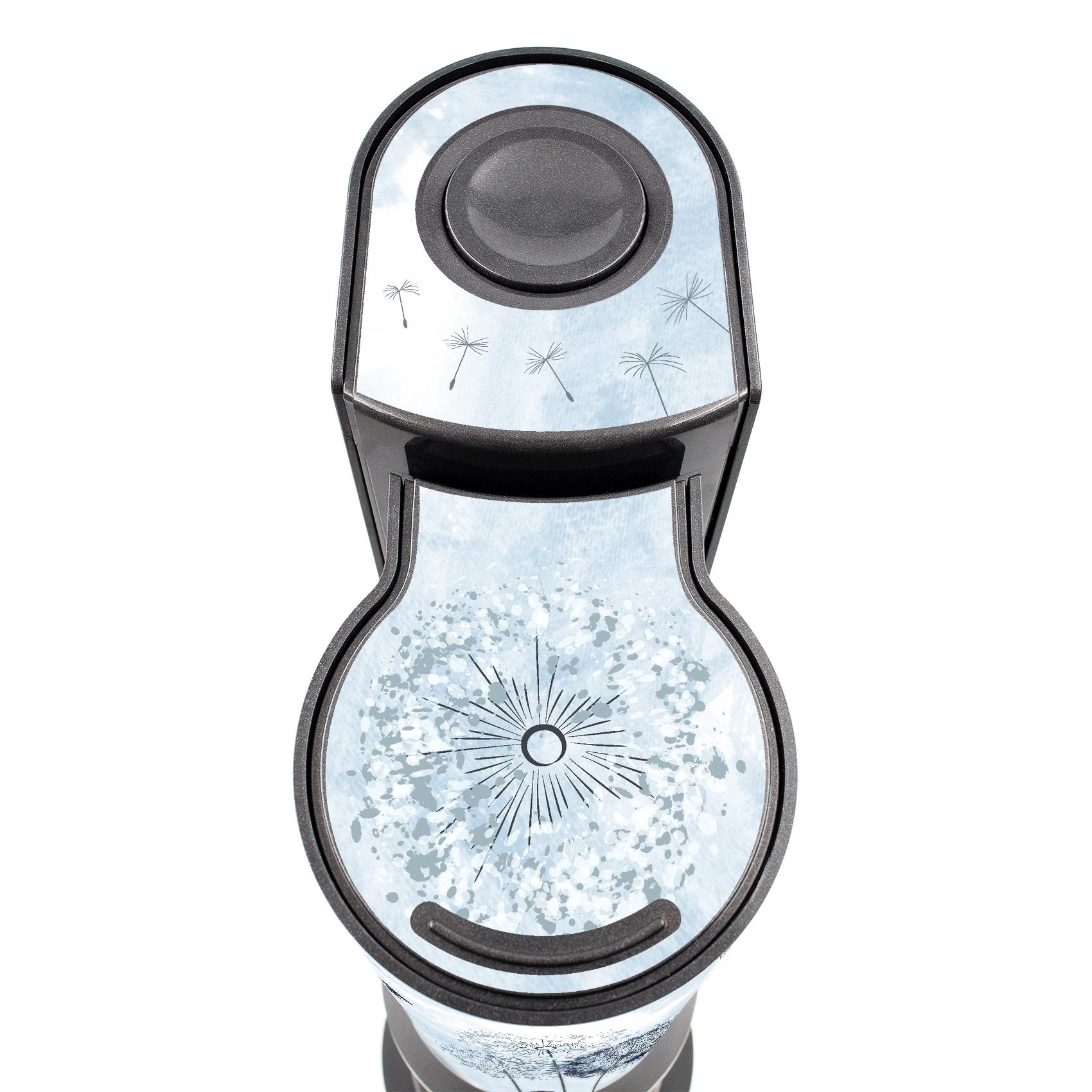 One-Wheel | Film autocollant compatible avec SodaStream Crystal 2.0 | Autocollant pour machine à gazéifier | Design Afrique couleur orange | Motif : nature
