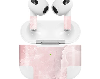 Sticker set compatible with Apple AirPods (3rd Gen.) Marble Pink Foil R189