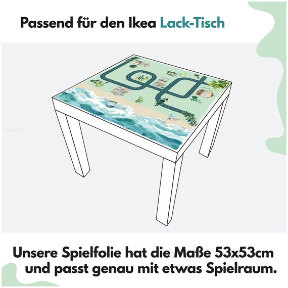 Inleg schot winkel Stickerset geschikt voor Ikea Lack Tisch turquoise - Etsy Nederland