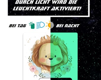 Finest-Folia Toniebox Sticker Prince Lion Glow-in-the-Dark Foil Sticker Children Protective Film Accessories Y031-44