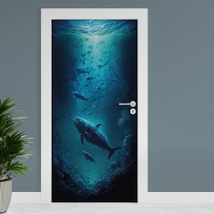 Türfolie "Deep Sea" 90x200cm Türposter Deko Aufkleber Folie Tapete TF01-14