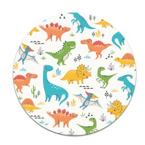 Design Schutzfolie für Tonie Lauscher "Bunte Dinos" Toniebox Aufkleber Y055