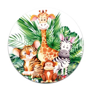 Design Schutzfolie für Tonie Lauscher "Dschungeltiere" Toniebox Aufkleber Y055