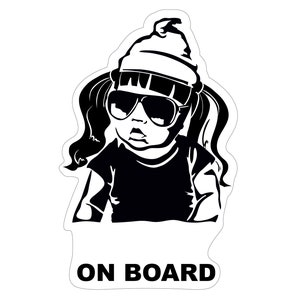 Pożądane imię Baby on Board Girl Kapelusz 12 x 7 cm Folia samoprzylepna Akcesoria samochodowe