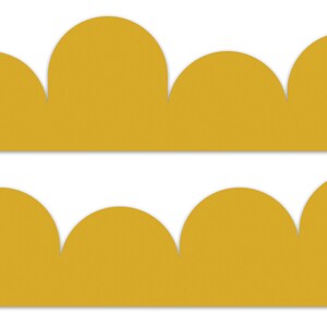 Wall sticker children&#39;s room border clouds mustard yellow 15 cm x 200 cm self-adhesive wall sticker baby sticker wall sticker Y034-07