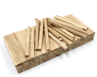 80 stuks eikenhouten strips 10x8x160mm knutselblokken knutselhout decoratieve houten stokjes decoratief hout voor doe-het-zelf knutselwerkjes