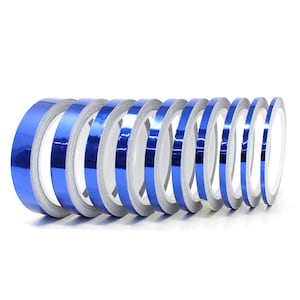 8.5 m decorative stripes &quot;Chrome Blue&quot; in various widths car tuning stickers stripes decorative stripes