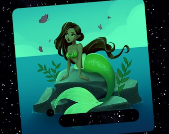 Finest-Folia Toniebox Sticker Mermaid Glow-in-the-Dark Foil Sticker Children Protective Film Accessories Y031-36