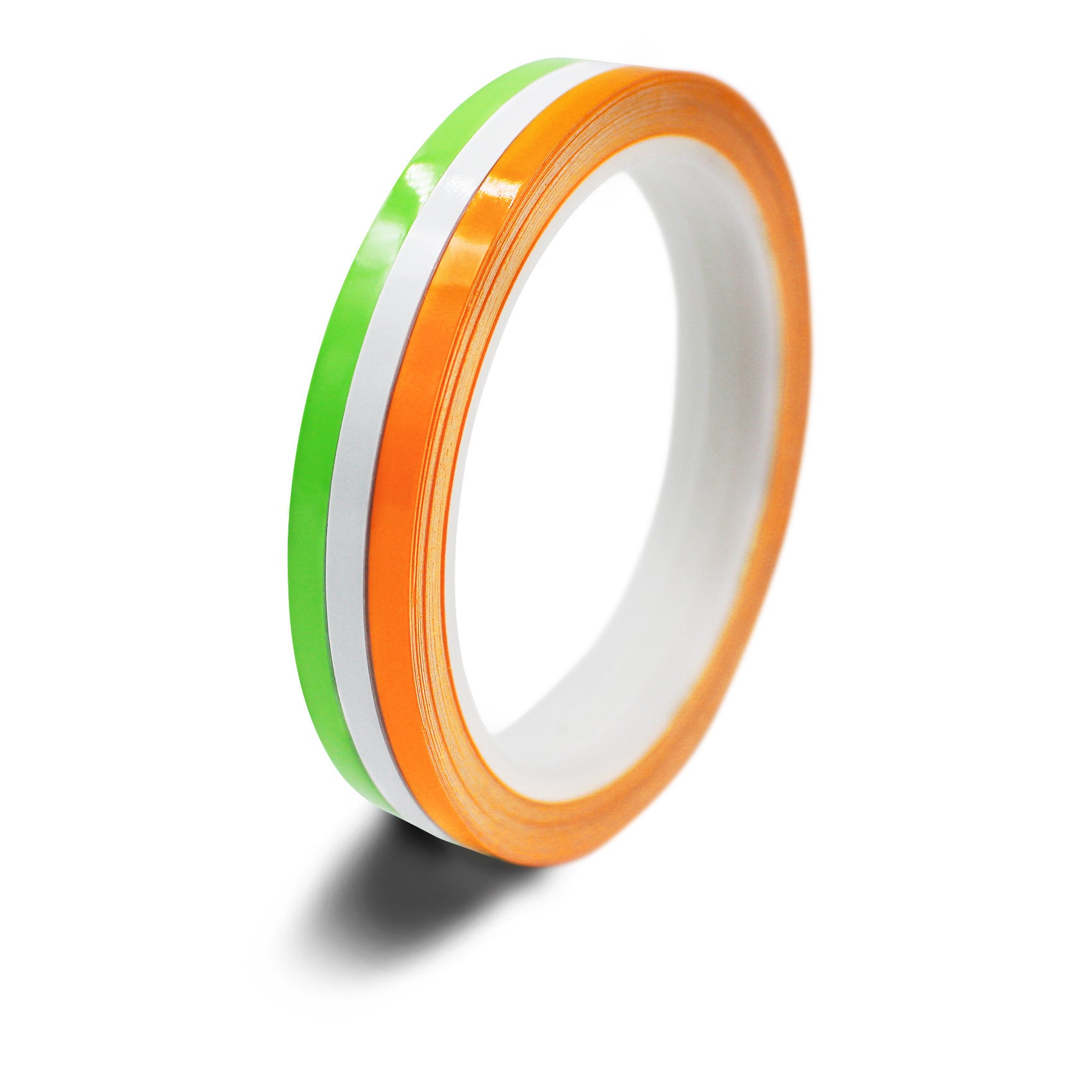 Strisce Decorative Auto E Moto, Verde Neon, Larghezza 5 Mm, Lunghezza 10 Metri - Adesivo Rimovibile, Resistente