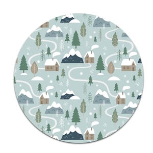 Design Schutzfolie für Tonie Lauscher "Landschaft Blau" Toniebox Aufkleber Y055