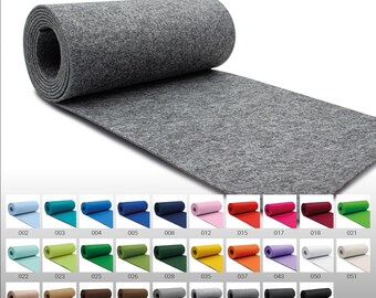 Felt roll 240 x 30 cm, polyester felt fabric, 3 mm thick, for sewing, craft felt, decorative felt, felt fabric, bag felt, patchwork for crafting