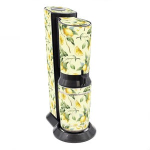 Aufkleber Set für Sodastream Crystal 2.0 Design Zitronen Selbstklebende Deko Folie wasserfeste Klebefolie RX049-09