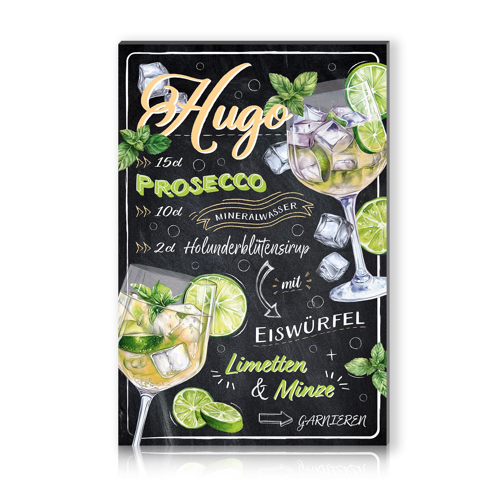 WOGEKA ART Targa in etallo retrò – ojito Ru Cocktail Ricetta