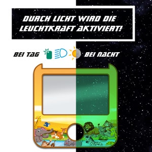 Finest-Folia Tigerbox Sticker Glow-in-the-Dark Animals of Africa Design Pellicola protettiva per bambini Accessori Y049-39