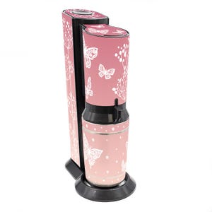 Aufkleber Set für Sodastream Crystal 2.0 Design Schmetterlinge Selbstklebende Deko Folie wasserfeste Klebefolie RX049-13