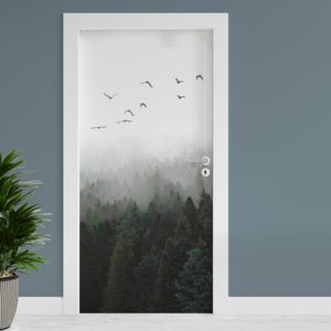 Türfolie "Wald" 90x200cm Türposter Deko Aufkleber Folie Tapete TF01-23