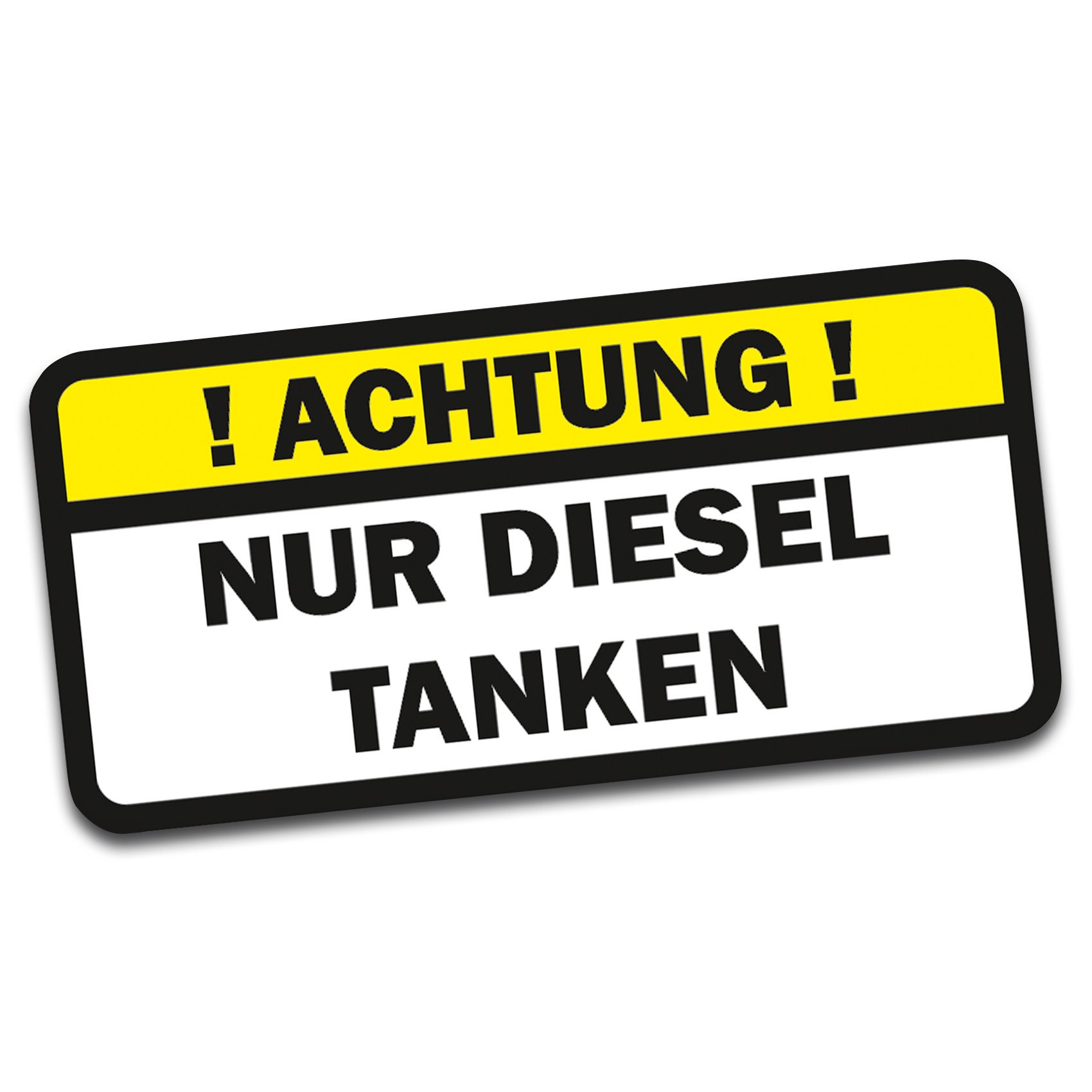 10 Stück BENZIN Aufkleber Sticker Auto Hinweis Tank Tankdeckel