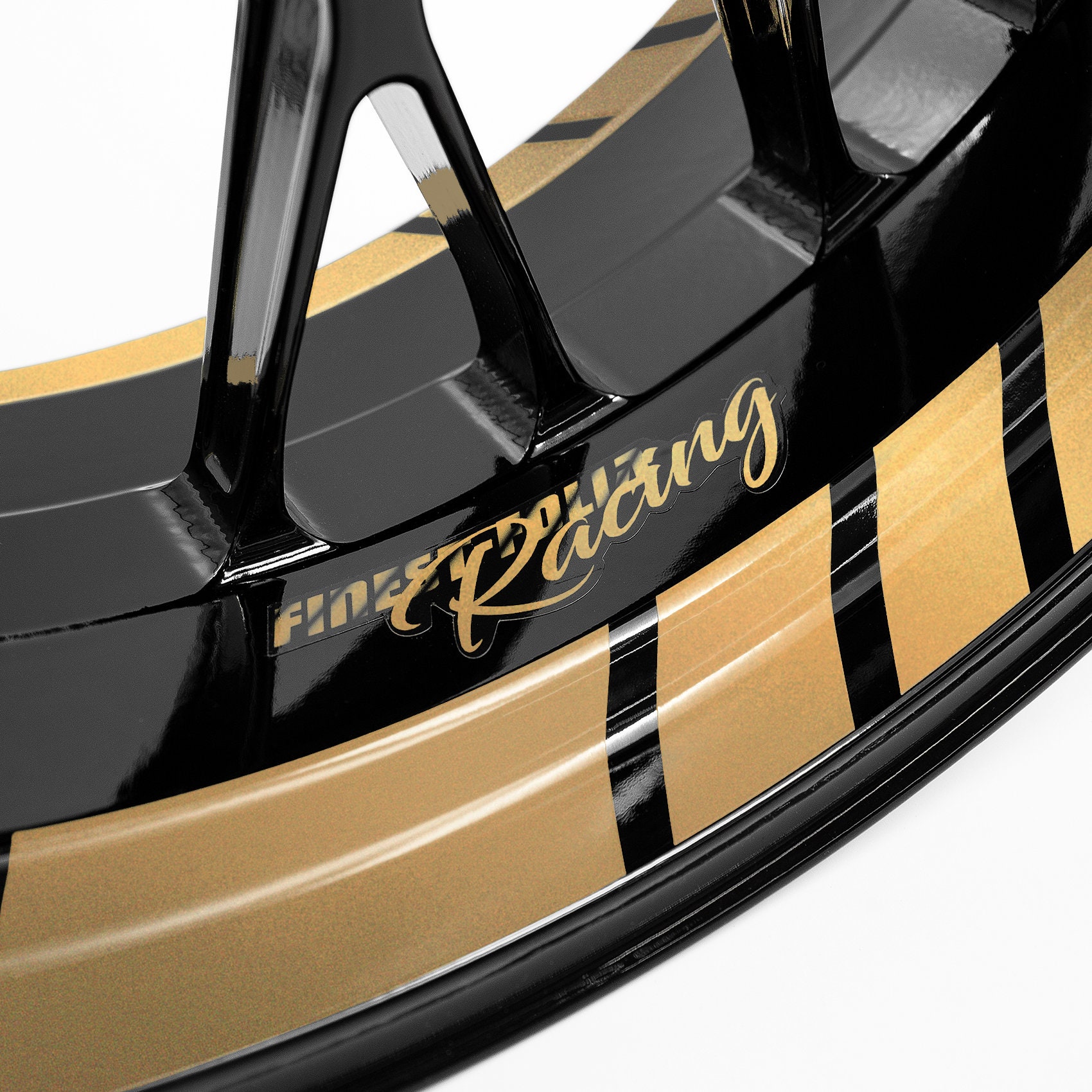 Felgenrandaufkleber GP Racing Gold Metallic Glanz Motorrad - Foto 7