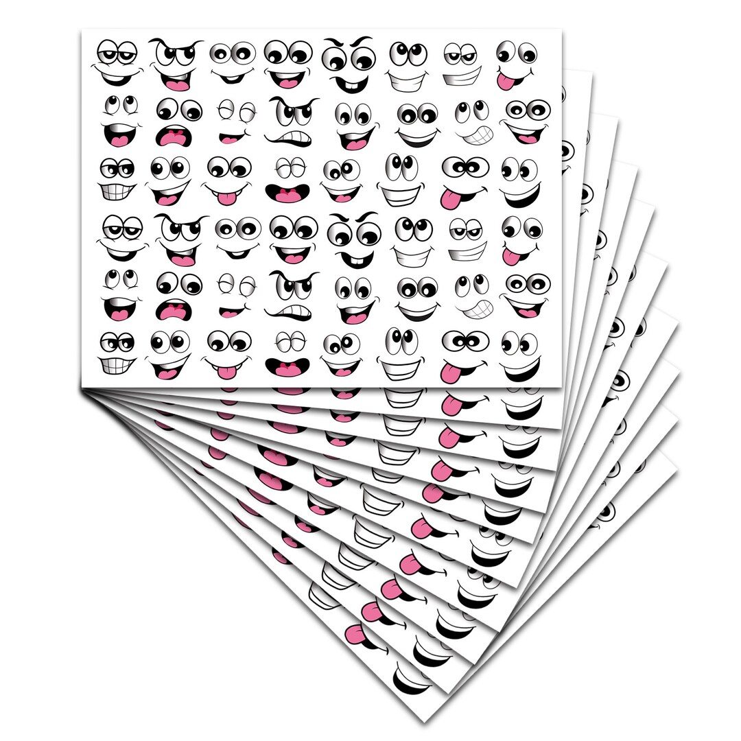 Eyes Sticker Relatable Set of 480 Funny Mouth and Eyes Stickers, Funny Gift, Crafting R185 - Etsy