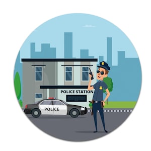 Design Schutzfolie für Tonie Lauscher "Polizei 1" Toniebox Aufkleber Y055