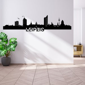 Wall Sticker Cities Skyline Leipzig Germany Wall Sticker Panorama Wall Sticker YX038