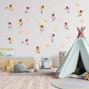 Muurtattoo feeën DIN A4 foliesticker dieren kinderkamer decoratiesticker folie muurprint Y037
