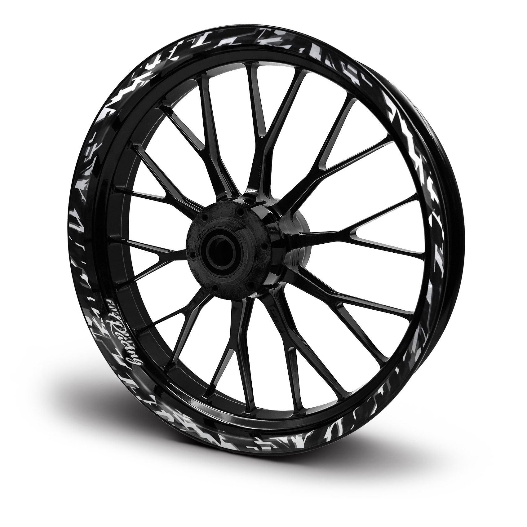 Stickers Lucidi Cerchio Adesivi Bordo Cerchio GP Blu Per Auto E Moto Strisce Decorativi Facili Da Applicare 421749 - Foto 7