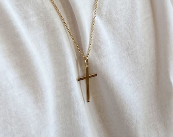 【14K】(14金) bold mini cross necklace クロスネックレス 14K】(14金) bold mini cross necklace クロスネックレス